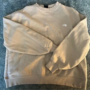 North face tan crew neck